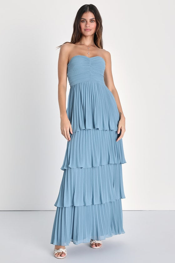 MATILDA - TIERED RUFFLE MAXI DRESS