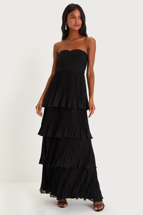 MATILDA - TIERED RUFFLE MAXI DRESS