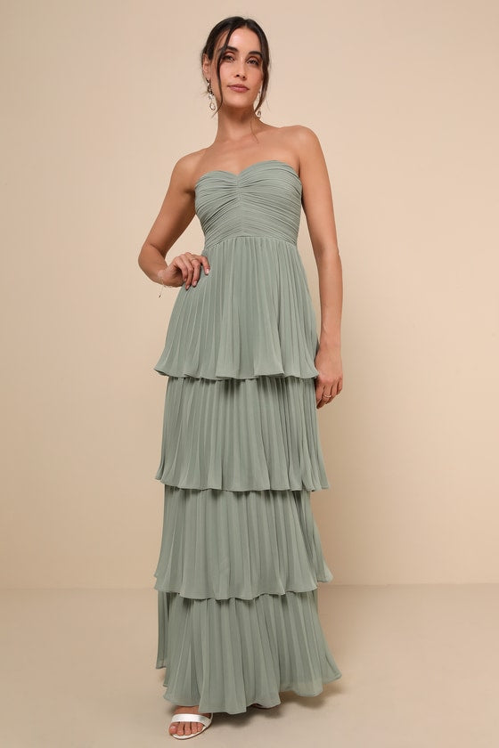 MATILDA - TIERED RUFFLE MAXI DRESS