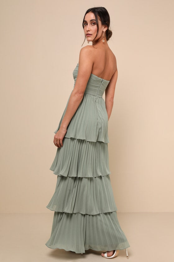 MATILDA - TIERED RUFFLE MAXI DRESS