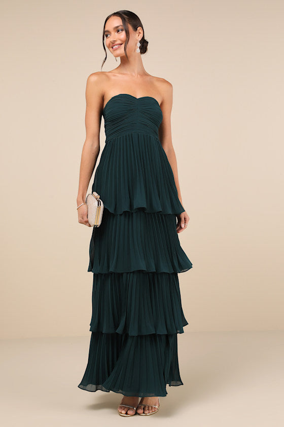 MATILDA - TIERED RUFFLE MAXI DRESS