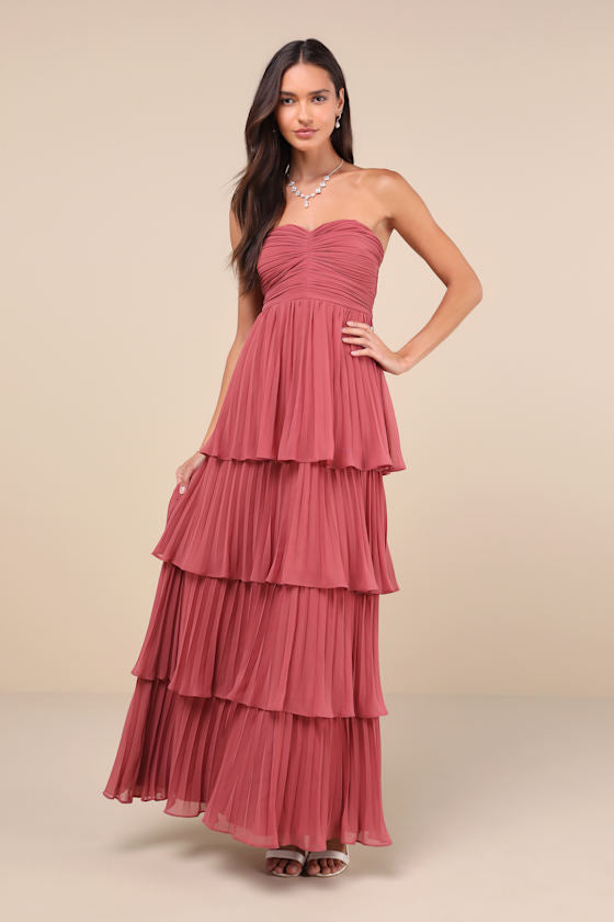 MATILDA - TIERED RUFFLE MAXI DRESS