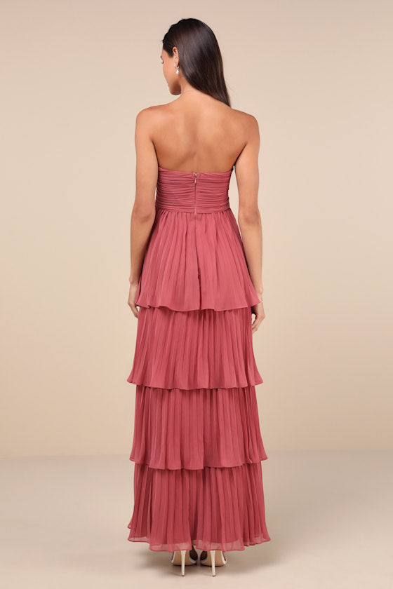 MATILDA - TIERED RUFFLE MAXI DRESS