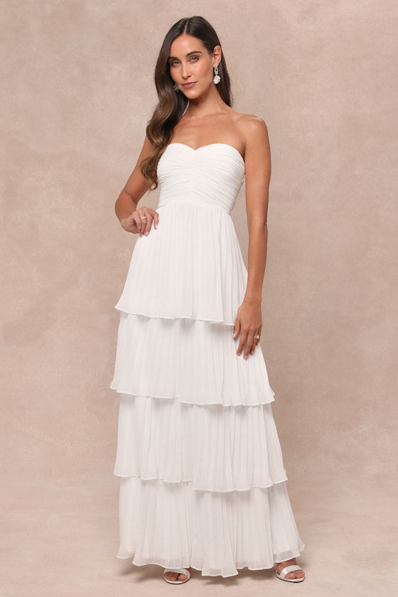 MATILDA - TIERED RUFFLE MAXI DRESS