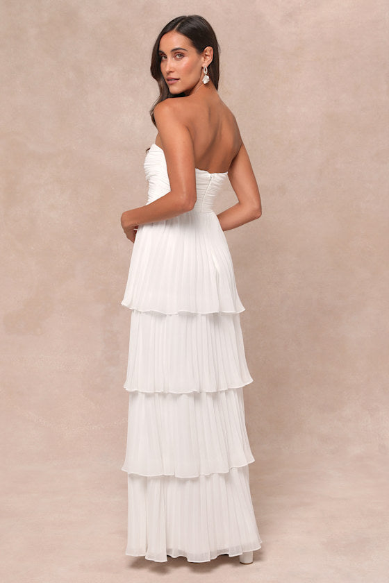 MATILDA - TIERED RUFFLE MAXI DRESS