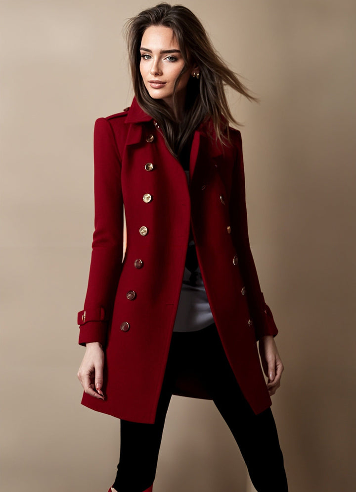 EVELINE - COLLAR BUTTON COAT