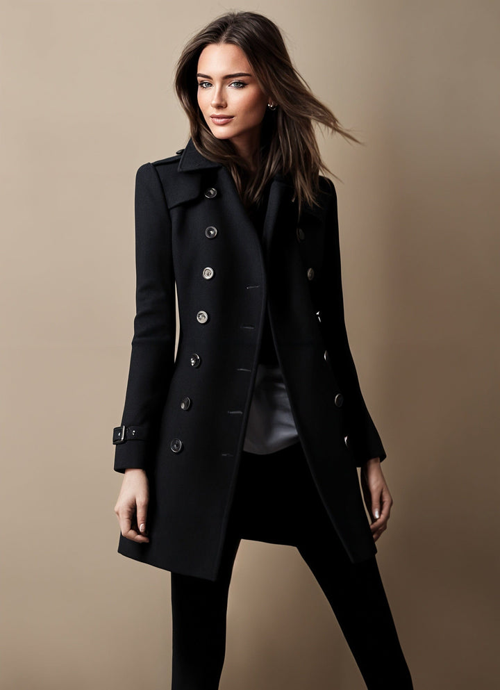 EVELINE - COLLAR BUTTON COAT