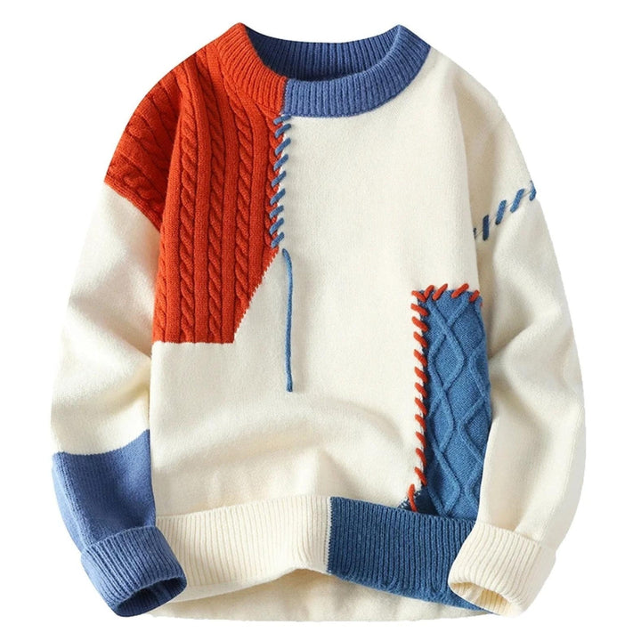 CANVAS PATCHWORK SWEATER