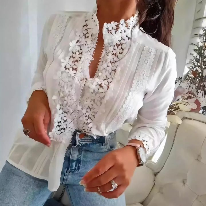 HALO - FLORAL LACE BLOUSE