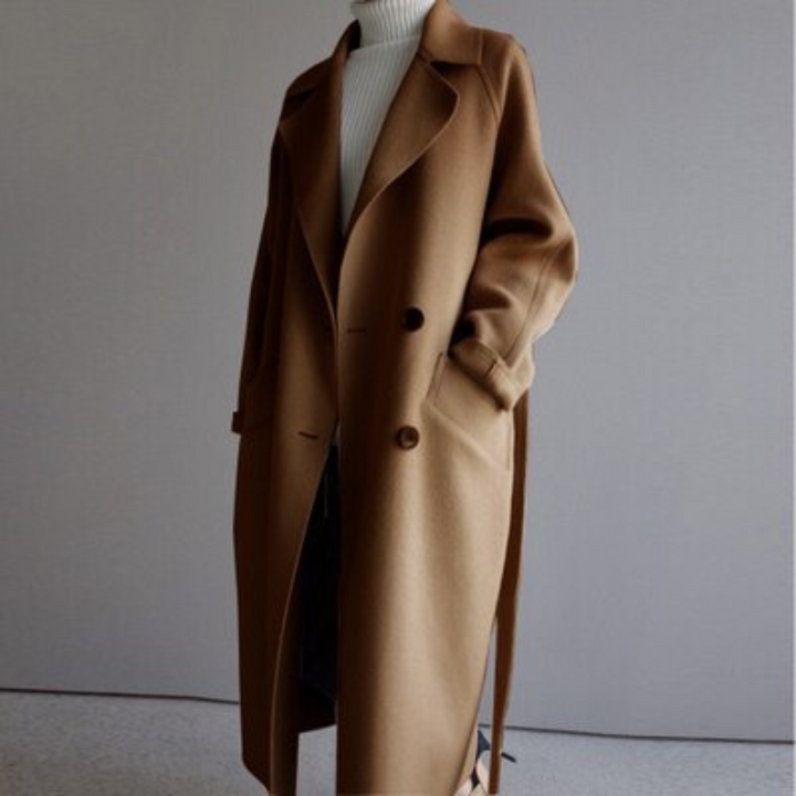 SAGE - WOOL TRENCH COAT