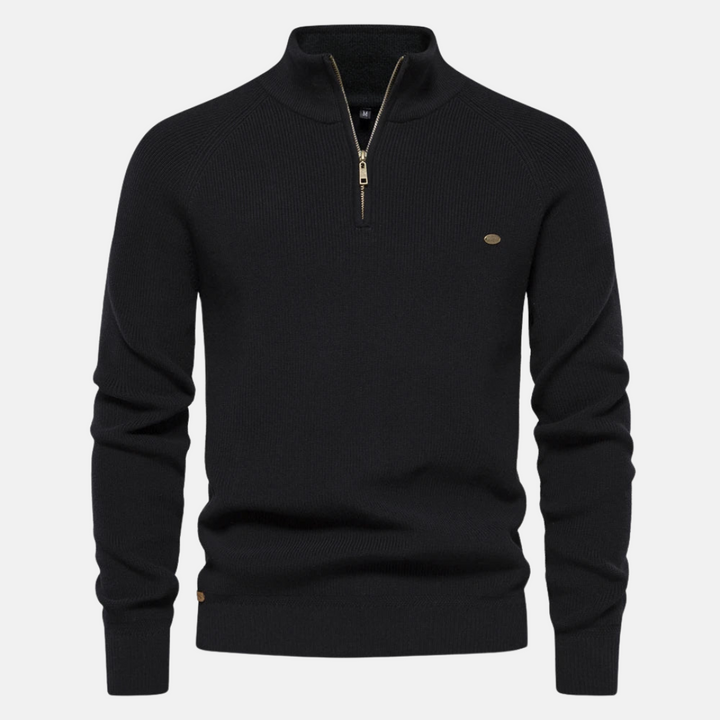 IRVIN HALF-ZIP SWEATER