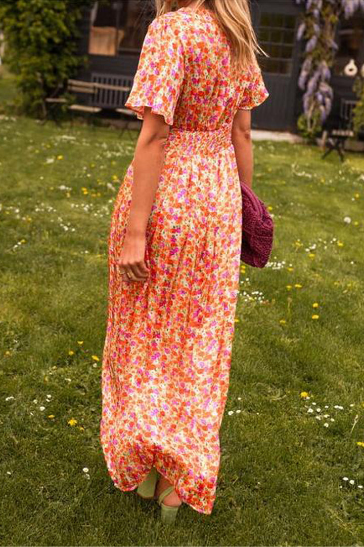 ALEXA - FLORAL PRINT LONG DRESS