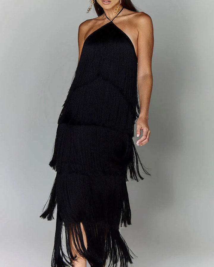 GISELLE - ELEGANT FRINGE DRESS