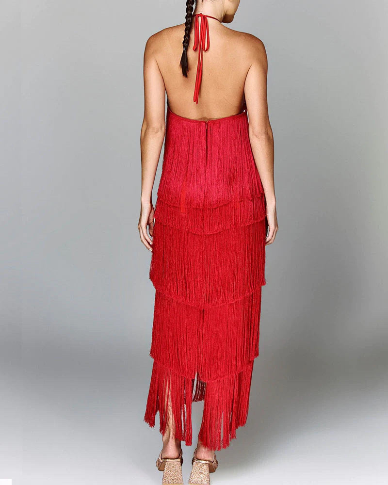 GISELLE - ELEGANT FRINGE DRESS