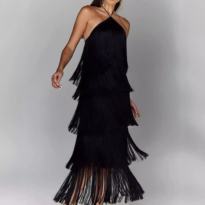 GISELLE - ELEGANT FRINGE DRESS