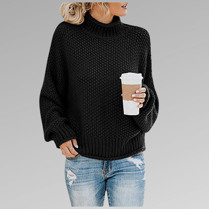 AVERY - MOCK-NECK SWEATER