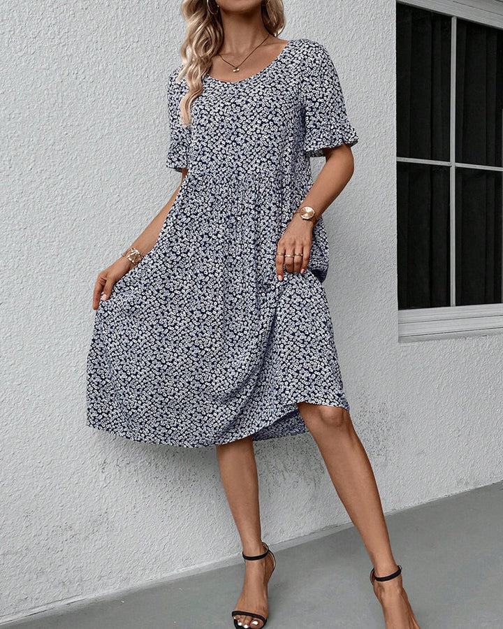 DELORA FLORAL MIDI DRESS