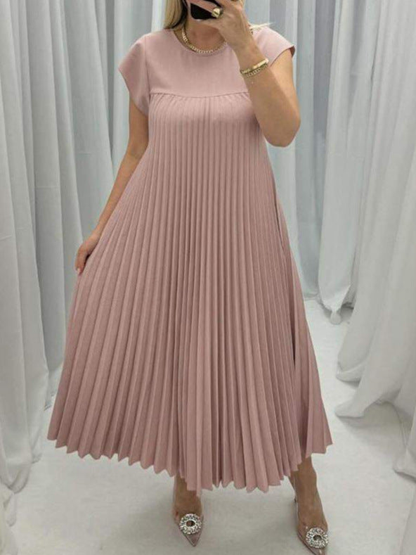 FLEUR - PLEATED LONG MAXI DRESS