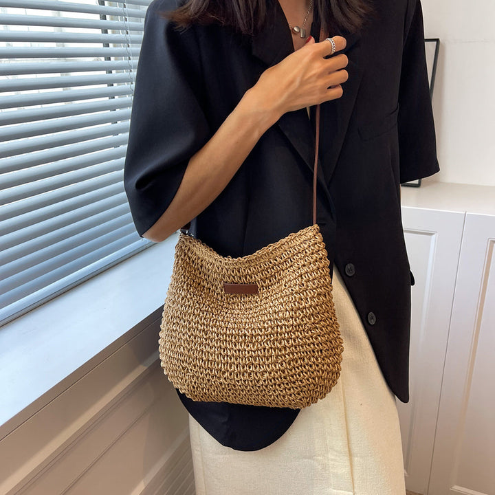 SIENNA - STRAW SHOULDER BAG