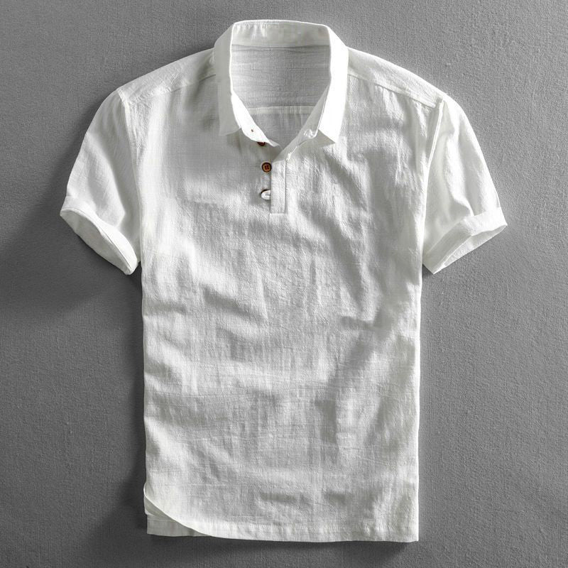 ROME - SUMMER LINEN POLO