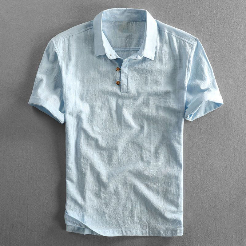 ROME - SUMMER LINEN POLO