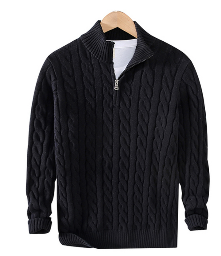 ALFONSO HALF-ZIP SWEATER