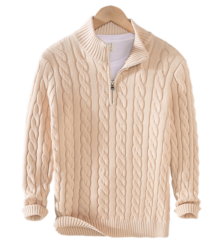 ALFONSO HALF-ZIP SWEATER