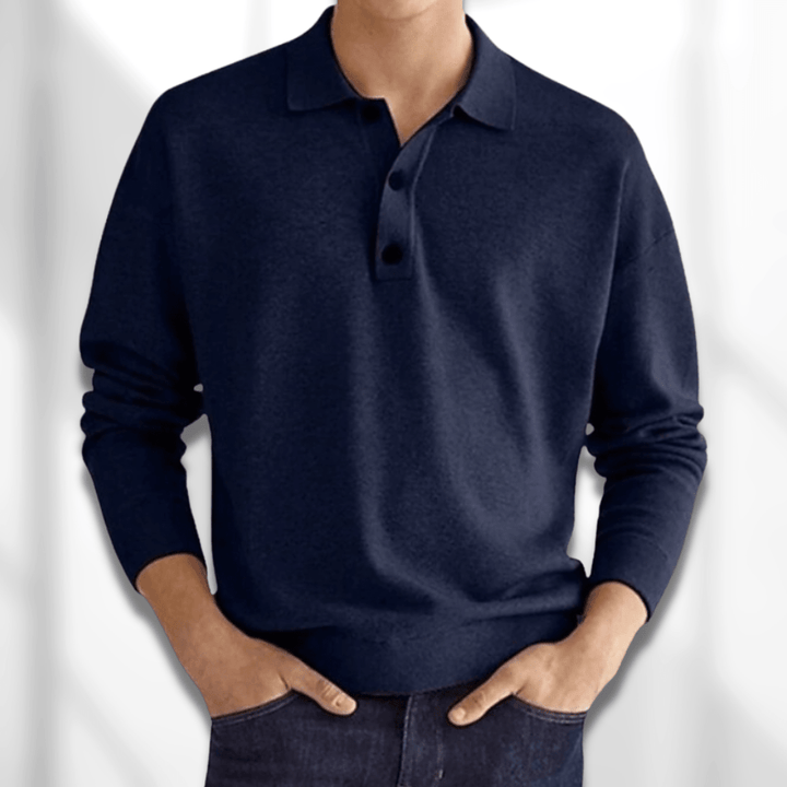 DAVID - LONG SLEEVE POLO SHIRT