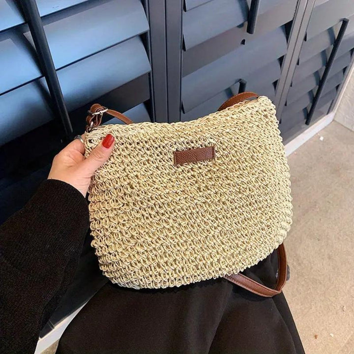 SIENNA - STRAW SHOULDER BAG