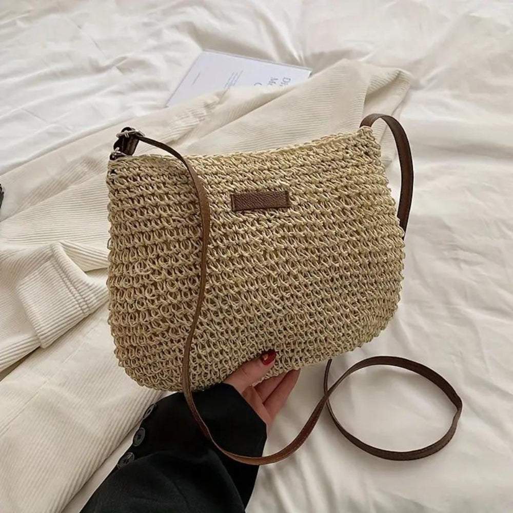 SIENNA - STRAW SHOULDER BAG