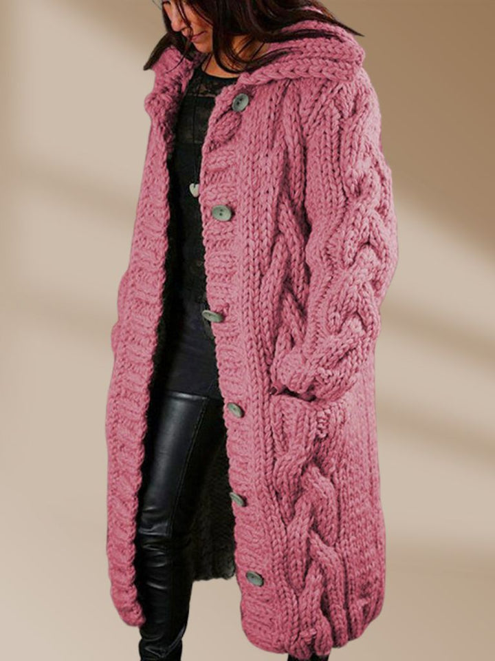 BRIDGET - OVERSIZED CABLE KNIT CARDIGAN