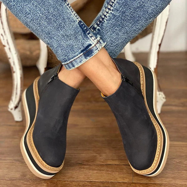 MARCELLA PLATFORM ANKLE BOOTS