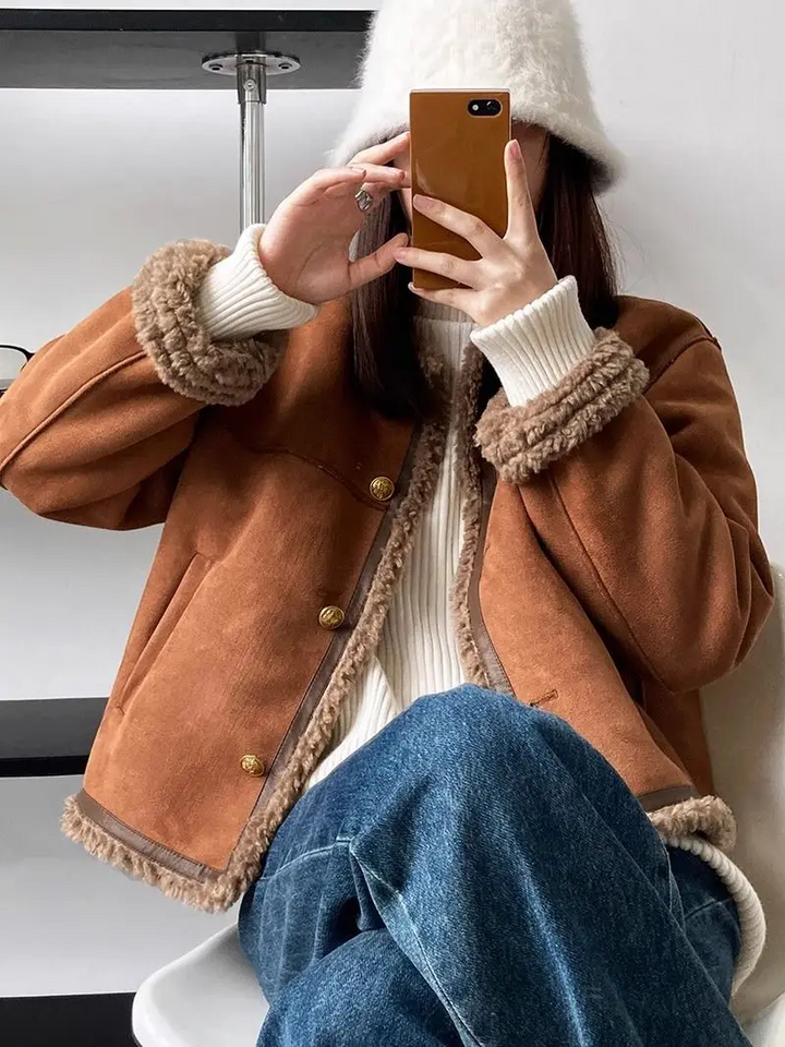 ESTELLE SHERPA SUEDE JACKET