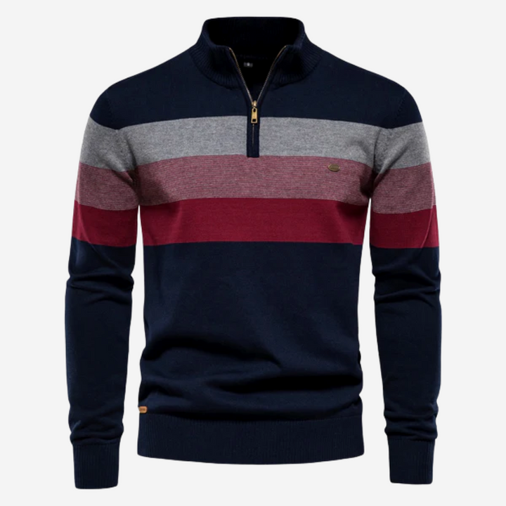 SPENCER STRIPED COTTON SWEATSHIRT