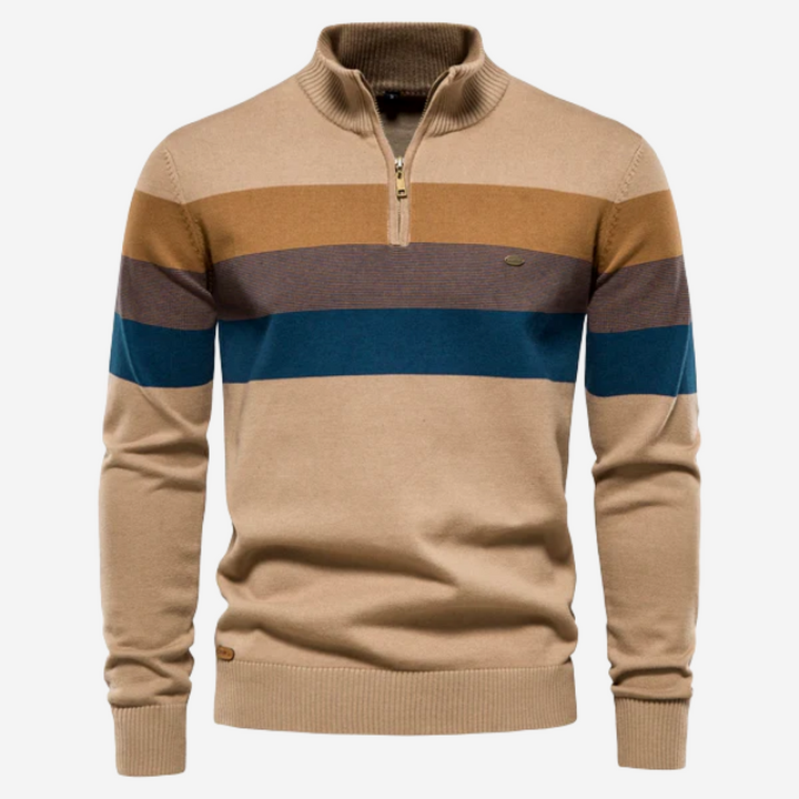 SPENCER STRIPED COTTON SWEATSHIRT