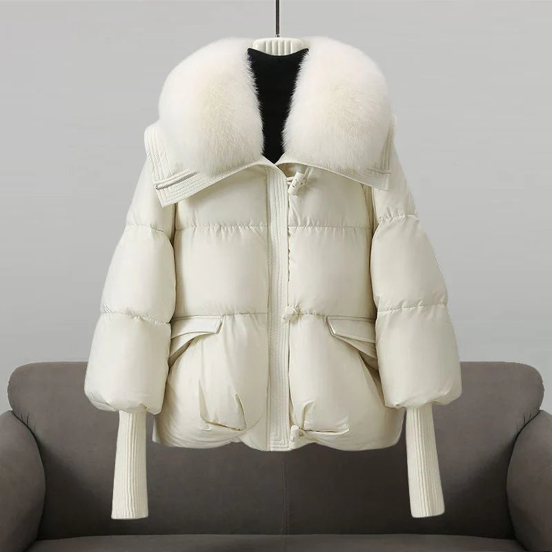 SIAN - FUR TRIM PADDED COAT