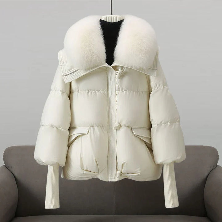 SIAN - FUR TRIM PADDED COAT