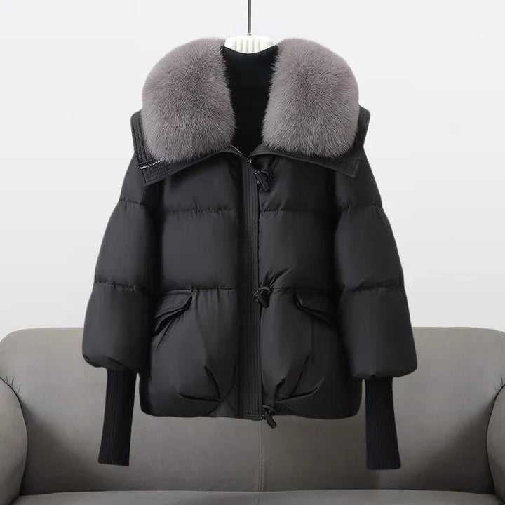 SIAN - FUR TRIM PADDED COAT