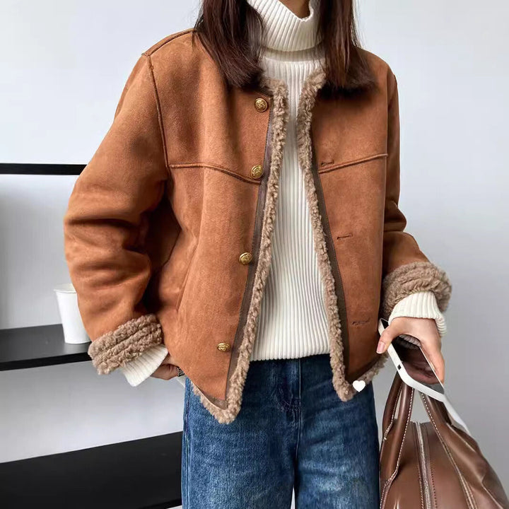 ESTELLE SHERPA SUEDE JACKET