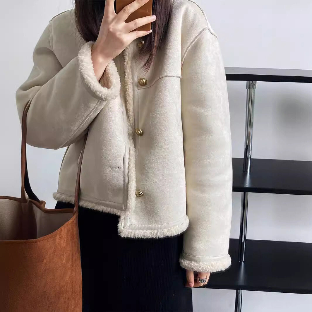 ESTELLE SHERPA SUEDE JACKET