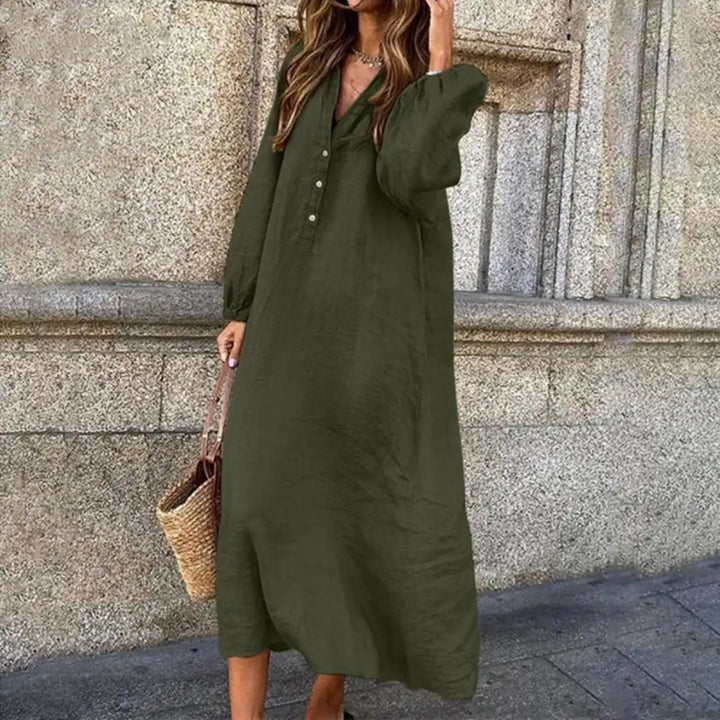 MADELYN - LONG-SLEEVED MIDI DRESS