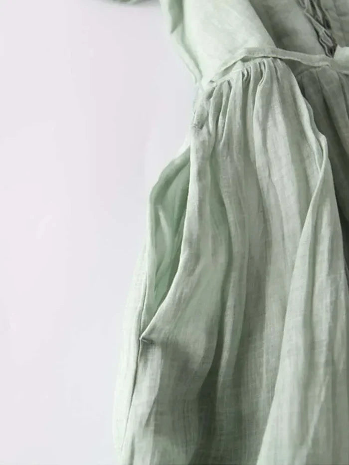 LIVIA - PASTEL LINEN DRESS