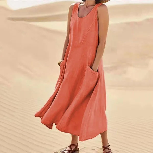 CATALINA - SLEEVELESS LONG DRESS