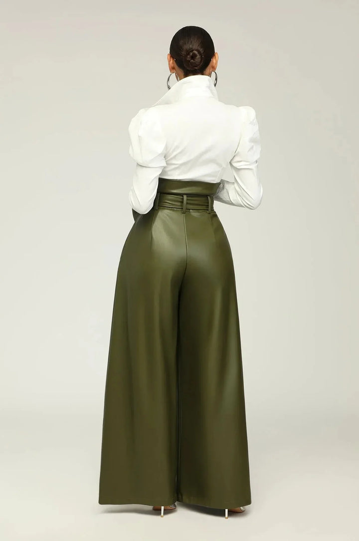 PALAZZO WIDE-LEG PANTS