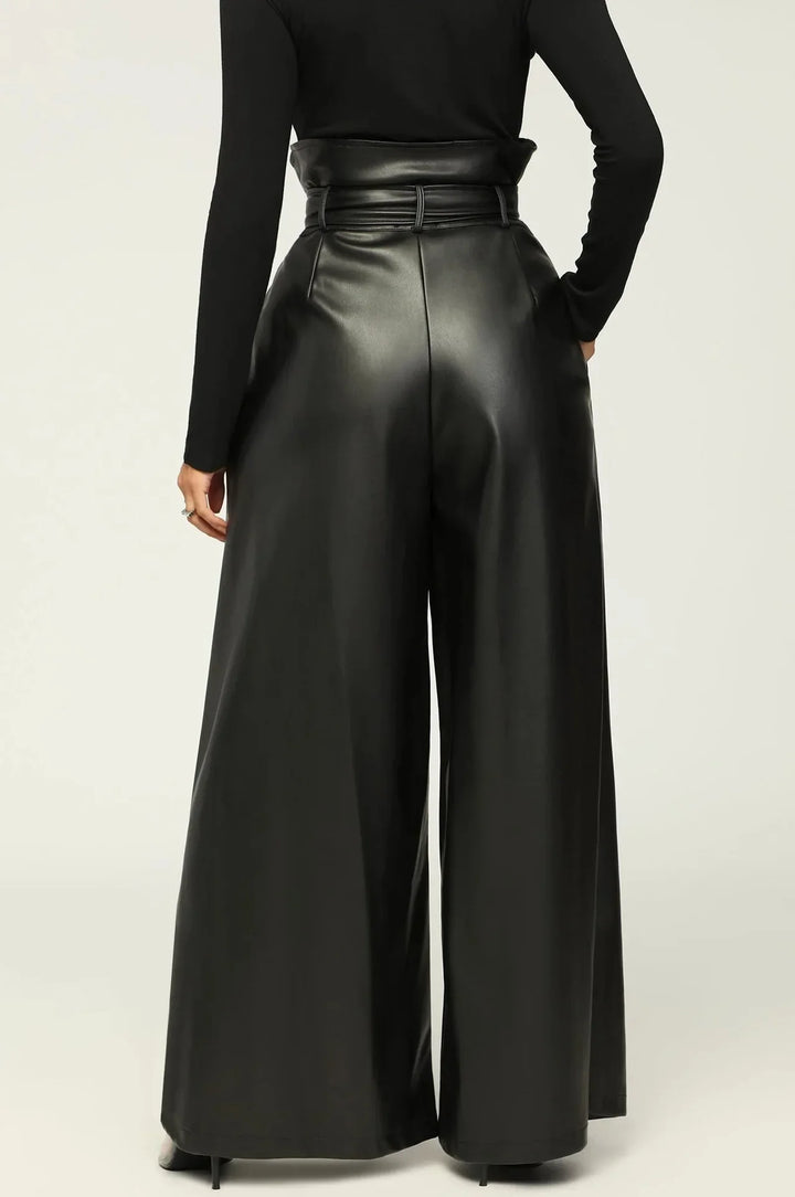 PALAZZO WIDE-LEG PANTS