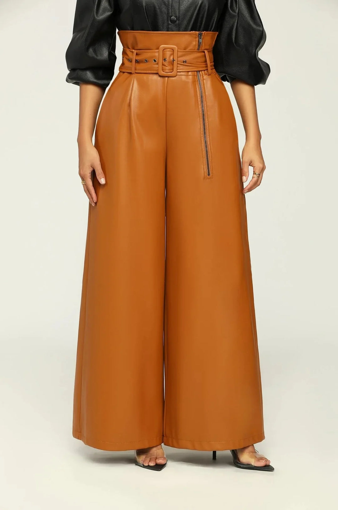 PALAZZO WIDE-LEG PANTS