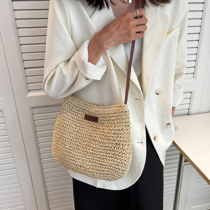 SIENNA - STRAW SHOULDER BAG