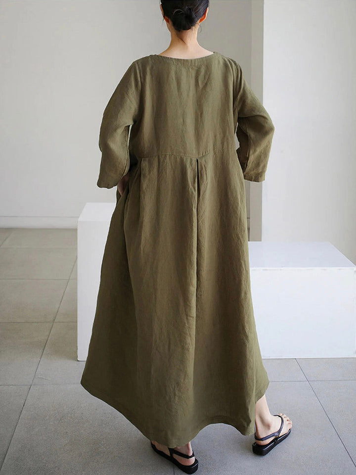 GENEVA - LOOSE LINEN DRESS