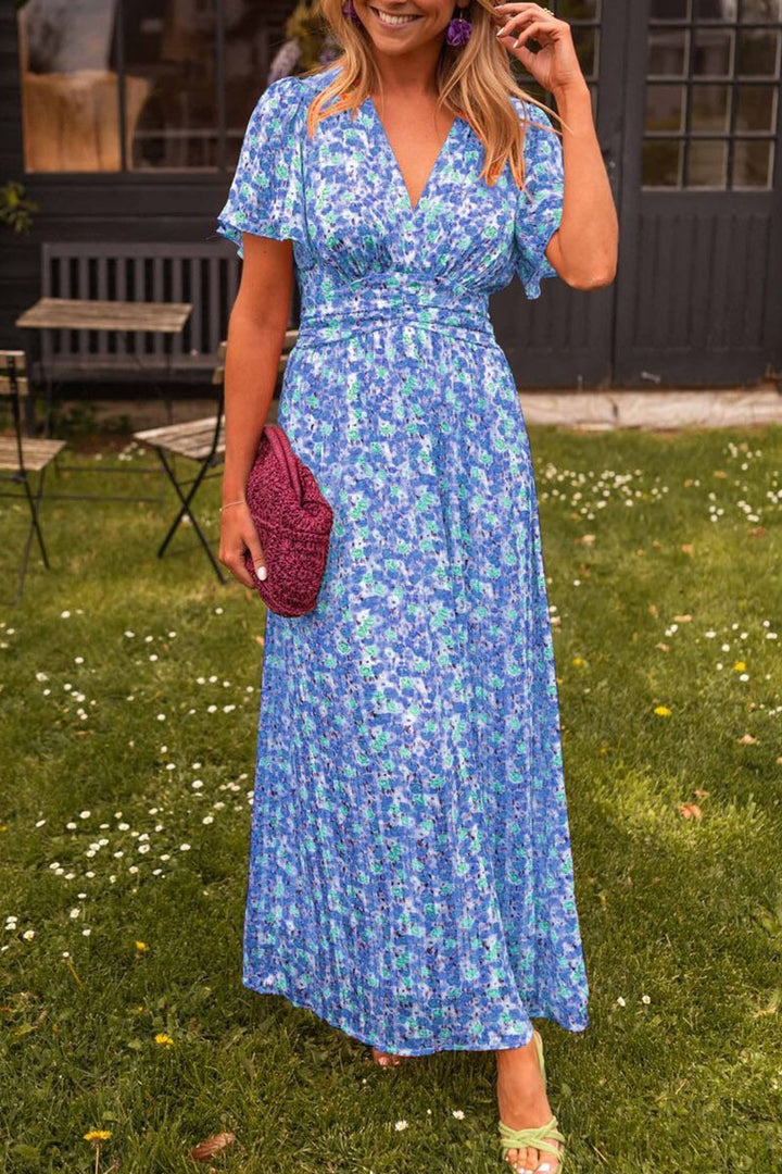 ALEXA - FLORAL PRINT LONG DRESS