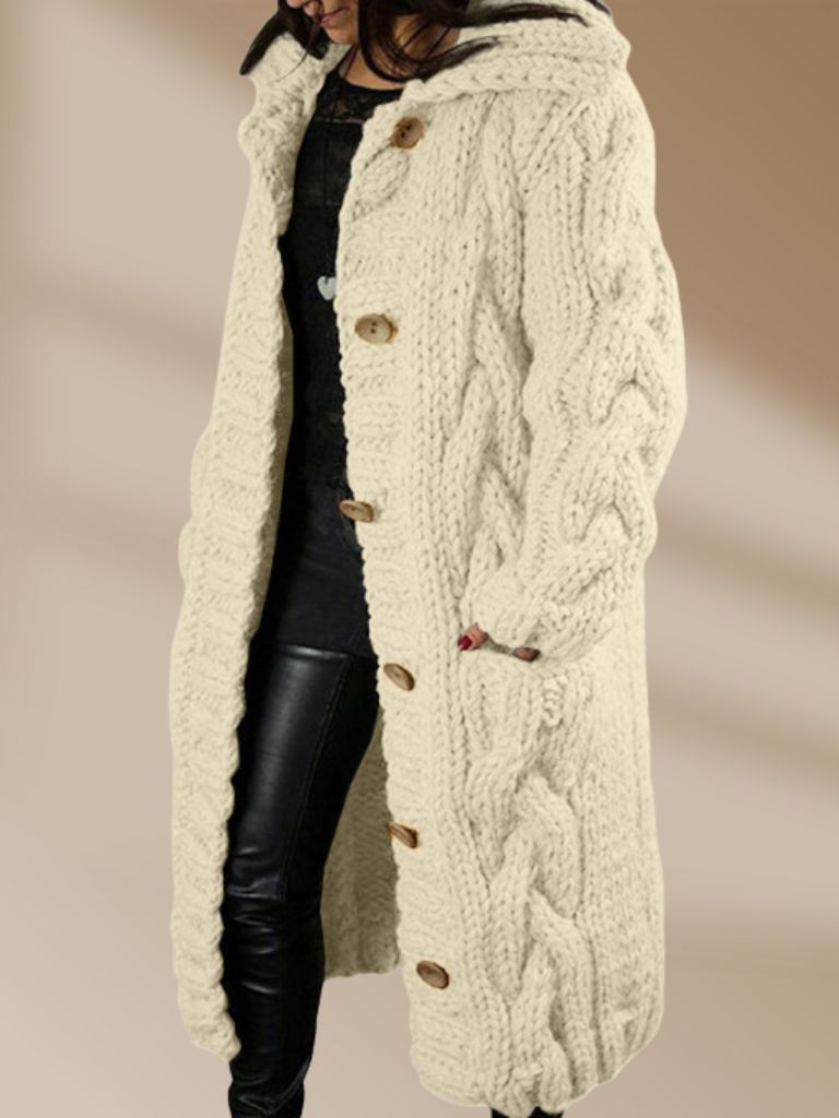 BRIDGET - OVERSIZED CABLE KNIT CARDIGAN